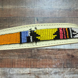 Urban Outfitters Leather Beaded Belt- Size S (see notes)