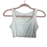 Gooseberry Intimates White Ribbed Cropped Top- Size S (see notes)