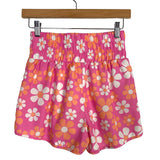 Pink Lily Pink Floral Printed Shorts- Size S