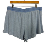 Stars Above Blue and White Striped Two Piece Pajama Shorts Set- Size L