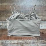 No Brand Slate Cropped Tank- Size ~S (see notes)