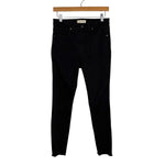 Madewell Black Raw Hem High-Rise Skinny Jeans- Size 29 (Inseam 27”)