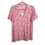 Staykation Pink Cowgirl Boot Ribbed Bamboo Short PJ Set NWT- Size M
