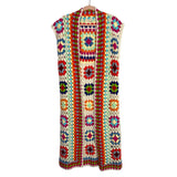 Dreamers by Debut Colorful Open Knit Crochet Cardigan- Size S/M (sold out online)