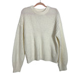 A New Day White Sweater - Size L (See Notes)