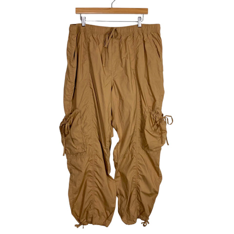 Abercrombie & Fitch Tan Drawstring Cargo Pants NWT-Size XL (Inseam 30”)