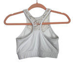 Onzie Flow White Crochet Sports Bra- Size S/M (we have matching leggings)