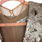 Dress The Population Sequin Mesh Gown NWT - Size XS