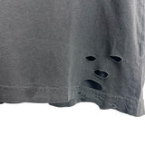 Lulusimonstudio Grey Lightning Bolt Distressed Tee- Size S