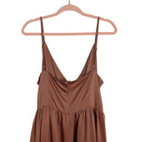 Showpo Dusty Rose Revolve Around Me Front Slit Dress NWT- Size 12 (sold out online)