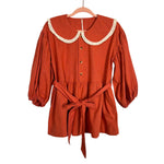 Free People Porto Linen Top and Shorts Set- Size S (sold as set)