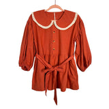 Free People Porto Linen Top and Shorts Set- Size S (sold as set)