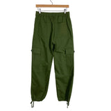 Lepunuo Olive Drawstring Cuff Cargo Pants NWT- Size S (Inseam 29.5”)