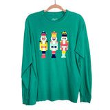 Southern Made Tees Green Nutcrackers Long Sleeve Tee- Size M (see notes)