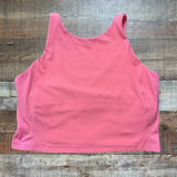 Lululemon Coral Built in Shelf Bra Cropped Tank- Size 12