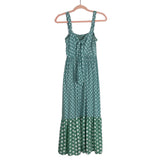 Pink Lily Green/White Polka Dots with Tie Smocked Maxi Dress- Size S (see notes, sold out online)