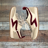 Rag & Bone New York Cream and Wine Retro Runner Sneakers- Size 36.5 (see notes)