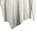 Verve Ami Off White Mock Neck Asymmetrical Hem Sweater- Size S (see notes)