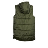Zella Green Hooded Side Snap Puffer Vest- Size M (see notes)