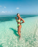 Offline by Aerie Neon Green Padded Bikini Top- Size S (we have matching bottoms)