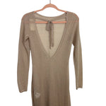 Abercrombie & Fitch Metallic Gold Sheer Dress NWT- Size XS (see notes)