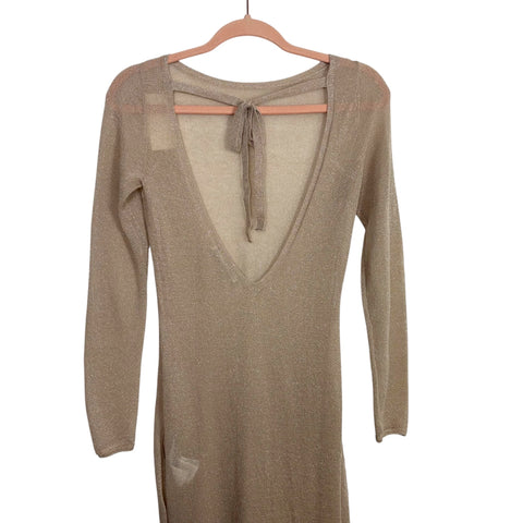 Abercrombie & Fitch Metallic Gold Sheer Dress NWT- Size XS (see notes) The Saved Collection Abercrombie & Fitch Metallic Gold Sheer Dress NWT- Size XS (see notes) The Saved Collection
