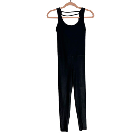 No Brand Black Shimmer Back Cutout Jumpsuit- Size ~S (no size tag, fits like small)