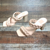 Dolce Vita Tan Braided Double Strap Sandals- Size 7.5 (Brand New)
