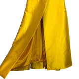 TRACY Couture Studio Yellow A-Line Full Strapless Gown- Size L (see notes)