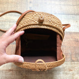 No Brand Round Rattan Shoulder Bag
