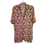 Kiki + Lulu Pink Palm/Leopard Pajama Set - Size M