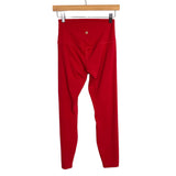 Lululemon Red Align High-Rise Leggings- Size 6 (Inseam 25”)