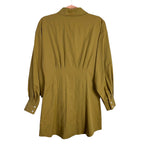 WAYF Khaki Pintuck Shirt Dress NWT- Size S