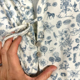 Slow Sunday Tennessee Mother of Pearl Oversized Fit Heirloom Blouse- Size XS (see notes)
