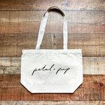 Petal + Pup Canvas Tote