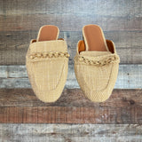 Asos Design Raffia Chain Flat Mules - Size 7 (sold out online)