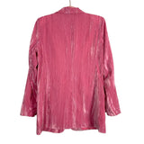 Buddy Love Pink Crushed Velvet Blazer- Size M