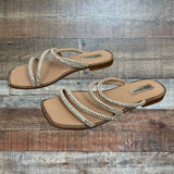 Steve Madden Starie Strappy Rhinestone Sandals- Size 8.5