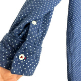 Levi Straus & Co. Blue Polka Dot Shirt Dress- Size L