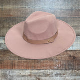 No Brand Dusty Pink Belted Hat (See Notes)