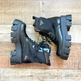 Pre-Owned Authentic Prada Black Chunky Boots- Size 36 (see notes)