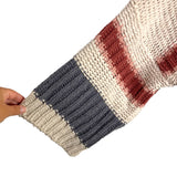 POL Cream Pinks and Grey Chenille Wide Sleeve Sweater- Size ~S/M (no size tag, fits like S/M)