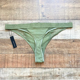 Lounge Olive Contour Mesh Thong NWT- Size XL