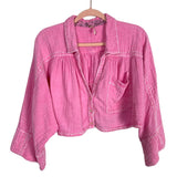 Free People Pink Gauze Elora Crop Top and Shorts Set- Size S (sold out online)