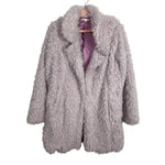 Willow & Clay Pastel Purple Faux Fur Shaggy Jacket - Size S (See Notes)