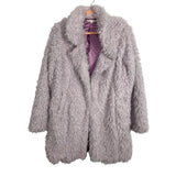 Willow & Clay Pastel Purple Faux Fur Shaggy Jacket - Size S (See Notes)