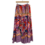 Cupio Multi Color Floral Elastic Waist Skirt- Size ~XXL (no size tag, fits like XXL)