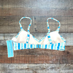 Draper James Awning Draper Blue Stripe Bikini Top NWT - Size XS (We Have Matching Bottoms -Sold Out Online!)