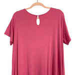 Anrabess Pink Front Pocket Jumpsuit- Size XL (see notes)