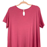 Anrabess Pink Front Pocket Jumpsuit- Size XL (see notes)
